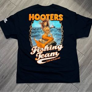 Vintage XXL Black AAA Style Hooters T shirt